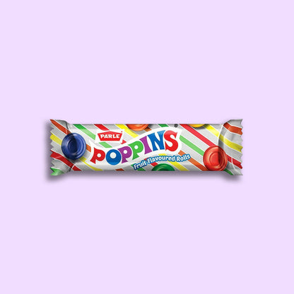 Poppins fruit flavoured rolls candy